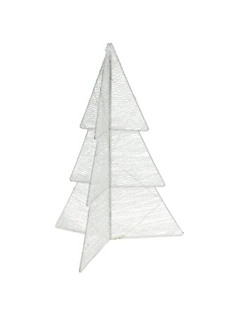 Beyaz Led Işıklı Yılbaşı Dekoratif Ağaç 50 cm