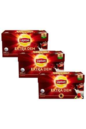 Lipton Extra Dem Demlik Poşet Çay 100'lü X 3 Adet