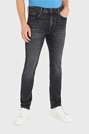 Tommy Hilfiger Normal Bel Normal Paça Slim Fit Gri Erkek Denim Pantolon MW0MW320861B3