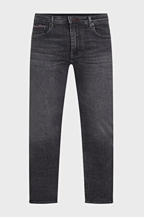 Tommy Hilfiger Normal Bel Normal Paça Slim Fit Gri Erkek Denim Pantolon MW0MW320861B3