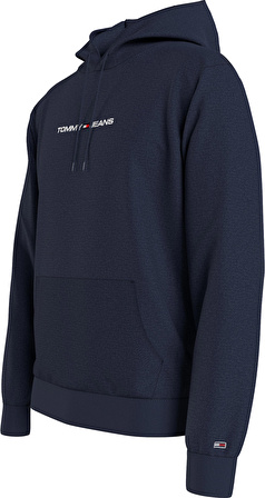 Tommy Hilfiger Tjm Reg Lınear Hoodie Erkek Sweatshirt