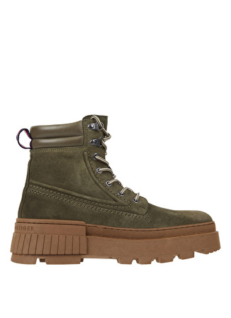 Tommy Hilfiger Süet Haki Erkek Bot ELEVATED CHUNKY SUEDE BOOT