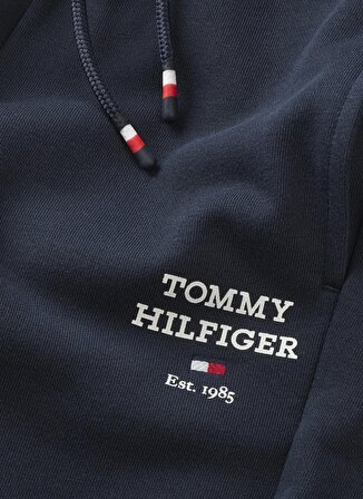 Tommy Hilfiger Lastikli Paça Lacivert Erkek Eşofman Altı TH LOGO SWEATPANTS