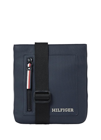 Tommy Hilfiger Lacivert Erkek 19x22x3 cm Postacı Çantası TH PIQUE MINI CROSSOVER