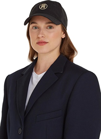 Tommy Hilfiger Siyah Kadın Şapka SPRING CHIC CAP