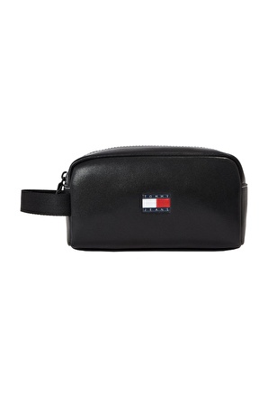 Tommy Hilfiger Tjm Heritage Leather Washbag El Çantası