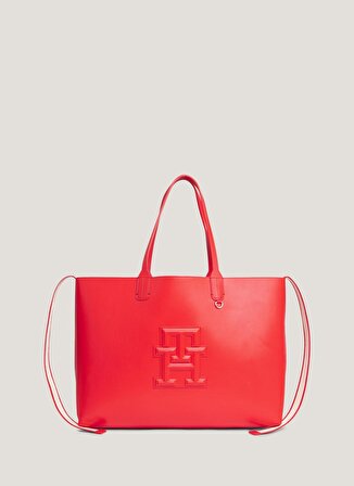 Tommy Hilfiger Kırmızı Kadın 50x33x14 cm Tote Çanta AW0AW16072XND