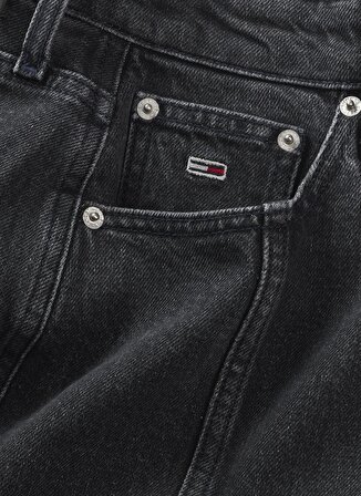 Tommy Jeans Normal Bel Siyah Kadın Düz Uzun Etek CLAIRE HGH MIDI SKIRT AH7185