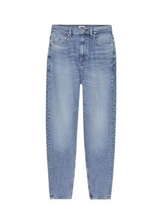 Tommy Jeans Normal Bel Düz Paça Normal Mavi Kadın Denim Pantolon MOM SLIM UH AH5117