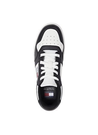 Tommy Hilfiger Siyah - Beyaz Kadın Deri Sneaker EN0EN02505YBL