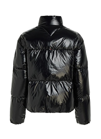 Tommy Hilfiger Siyah Kadın Mont NEW YORK GLOSS PUFFER JACKET