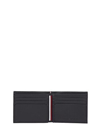 Tommy Hilfiger Siyah Erkek Cüzdan TH PREM LEATHER MINI CC WALLET