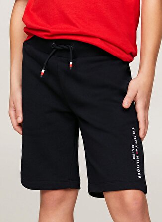 Tommy Hilfiger Lastikli Bel Normal Lacivert Erkek Çocuk Şort ESSENTIAL SWEATSHORTS