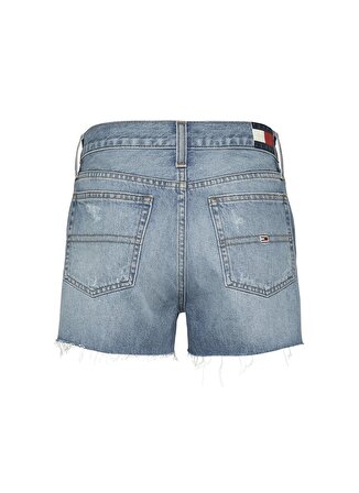 Tommy Jeans Normal Bel Normal Mavi Kadın Şort HOT PANT BH0013