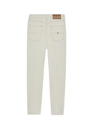Tommy Jeans Normal Bel Düz Paça Normal Krem Kadın Denim Pantolon MOM JEAN UH TPR BH5198