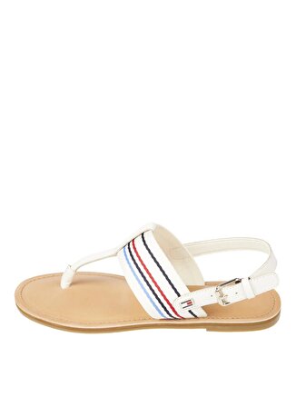 Tommy Hilfiger Ekru Kadın Sandalet FW0FW07924AEF