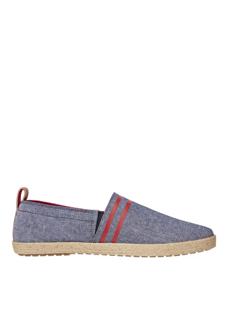 Tommy Hilfiger Mavi Erkek Keten Espadril HILFIGER ESPADRILLE C CHAMBRAY