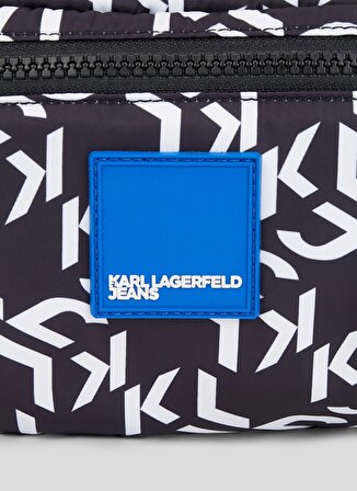 Karl Lagerfeld Jeans Siyah - Beyaz Kadın 59x35x23 cm Bel Çantası 236J3003188