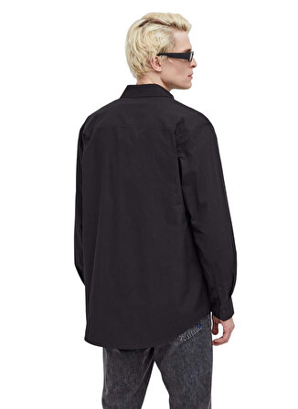 Karl Lagerfeld Jeans Normal Siyah Erkek Gömlek 236D1603_KLJ MONOGRAM SHIRT