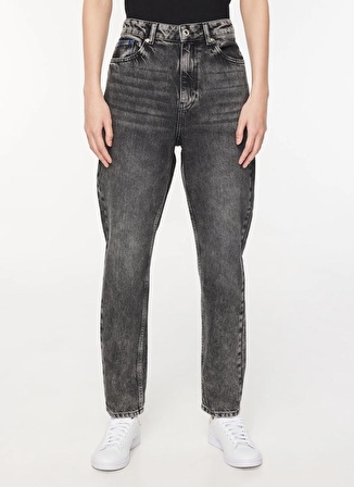 Karl Lagerfeld Jeans Normal Bel Normal Gri Melanj Kadın Pantolon 236J1111