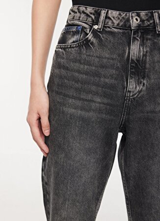 Karl Lagerfeld Jeans Normal Bel Normal Gri Melanj Kadın Pantolon 236J1111