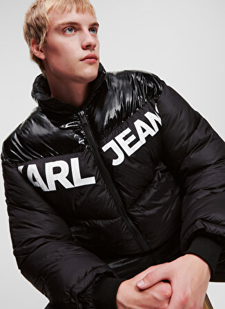 Karl Lagerfeld Jeans Siyah Erkek Mont 236D1551_KLJ LOGO PUFFER JACKET