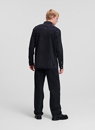 Karl Lagerfeld Jeans Normal Siyah Erkek Denim Gömlek 236D1601_KLJ REGULAR DENIM JACKET