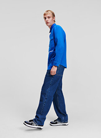 Karl Lagerfeld Jeans Normal Mavi Erkek Gömlek 236D1650_KLJ UTILITY SHIRT JACKET