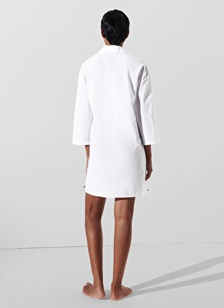 KARL LAGERFELD Düz Beyaz Kısa Kadın Elbise 240W2205