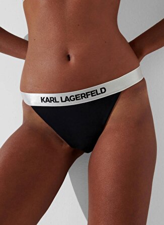 KARL LAGERFELD Siyah Kadın Bikini Alt 240W2219