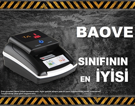 Baove GB5800 Sahte Para Kontrol Cihazı - Sahte Para Dedektörü - TL - Euro