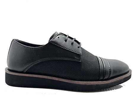 Conteyner 481 Siyah Bağcıklı Günlük Erkek Ayakkabı