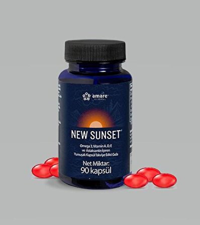 Kyani Sunset Omega 3, Vitamin A , Vitamin D, Ve Vitamin E Içeren Yumuşak Kapsül Takviye Edici Gıda