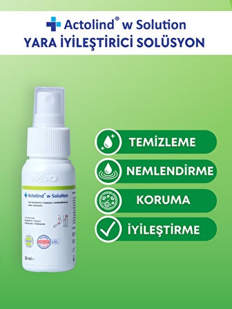 ACTOLIND® W SOLUTION 50 ML 3'lü | Yara İyileştirme Solüsyonu