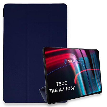 Samsung Galaxy T500 Tab A7 10.4 Kılıf Tablet Smart Kılıf Lacivert