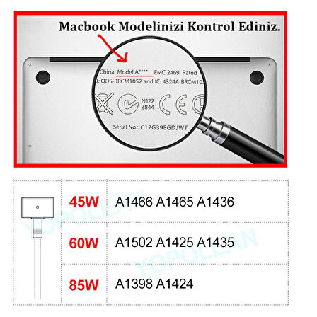 Macbook air ile uyulu adaptör tamir kablosu 