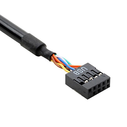 USB 3.0 20 pin erkek to 9 pin usb 2.0 dişi çevirici kablo 
