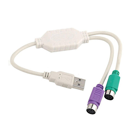 USB to PS/2 kablolu klavye mouse Dönüştürücü Adaptör