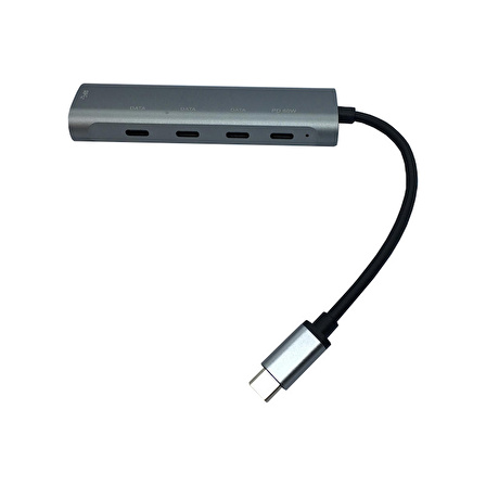 Type c to 1 port usb 3.0 + 3 port type c +PD type c çoklayıcı hub