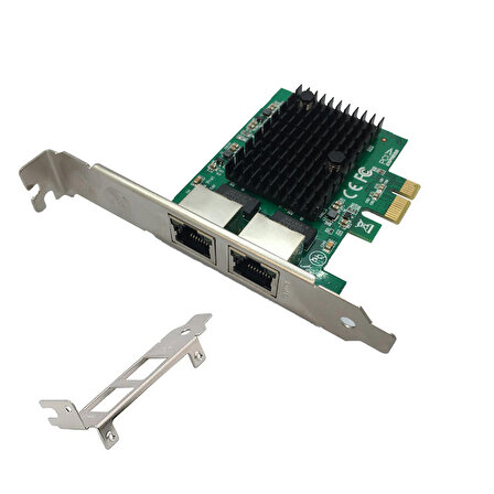 PCI E Gigabit Ethernet NIC Kartı 2.5G dual port 2500/1000/100Mbps