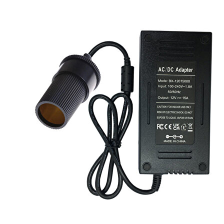 220V to 12V 15A Araç Çakmaklıgı AC/DC Dönüştürücü Adaptör araç 