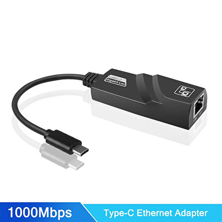 Type c  usb 3.0 gigabit ethernet adaptörü 10/100/1000 Mbps