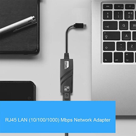 Type c  usb 3.0 gigabit ethernet adaptörü 10/100/1000 Mbps