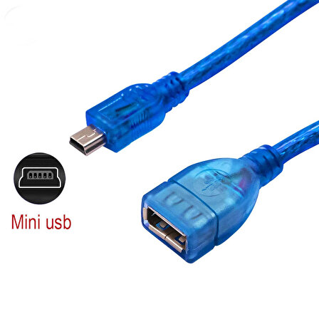 5 pin Mini USB erkek to usb 2.0 OTG V3 veri aktarım kablosu