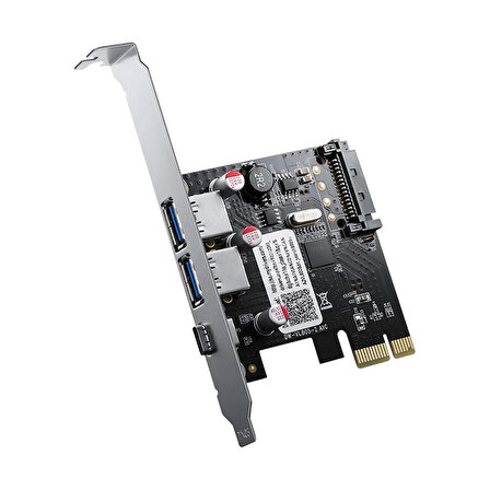 PCI Express USB 3.1 type-c 2 Port USB 3.0 hub genişleme kartı 