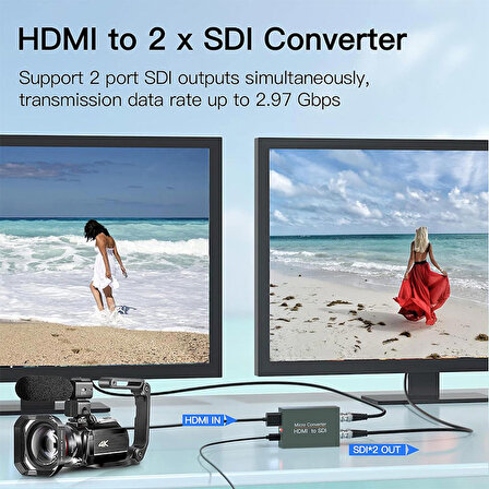HDMI to DSI dönüştürücü hdmı sdı BNC video ses dönüştürücü