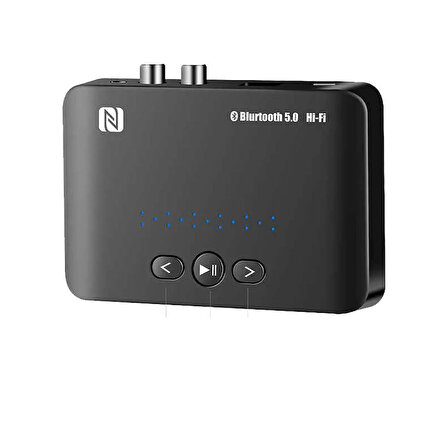 Bluetooth 5.0 ses alıcısı NFC IR Stereo kablosuz müzik adaptörü