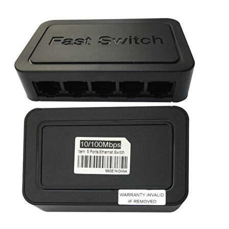 5 Port fast ethernet rj45 switch 10/100 mbps ethernet switch hub