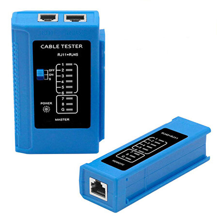 RJ45 Ethernet Kablo Test Cihazı RJ11 Telefon Hattı Test Cihazı 