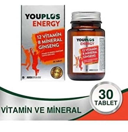 Youplus 12 Vitamin 8 Mineral Ginseng 30 Tablet